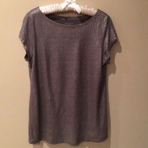 Metallic Eileen Fisher Top